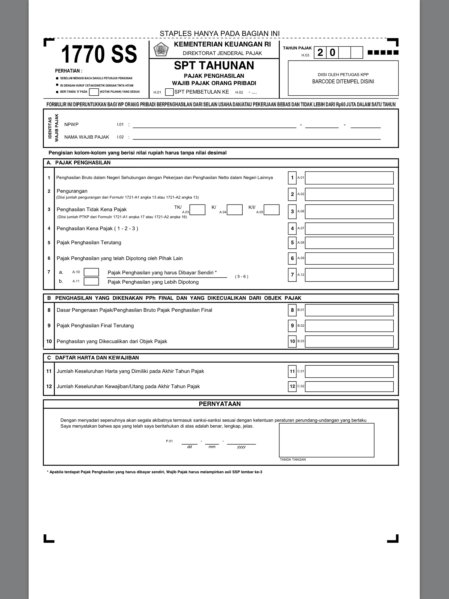 formulir spt 1770 pdf
